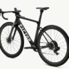 Factor Ostro Gravel-fiets in Naked Grunge Red, 45 graden zicht vanaf de niet-aandrijfzijde