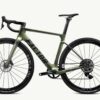 Factor Ostro Gravel-fiets in Olive Green, zijaanzicht niet-aandrijfzijde