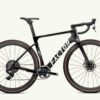 Factor Ostro Gravel-fiets in UD Gloss Red, zijaanzicht aandrijfzijde