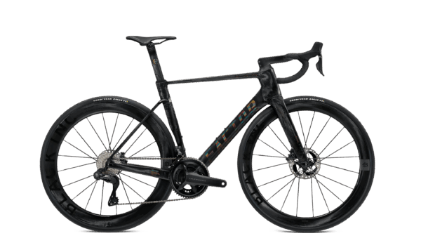 "Factor Ostro VAM-fiets in Black Ultegra, zijaanzicht aandrijfzijde