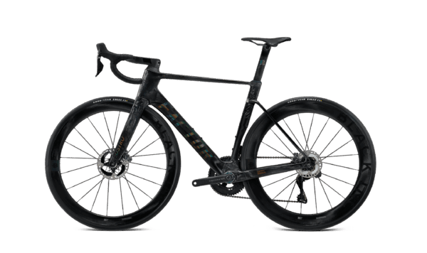 "Factor Ostro VAM-fiets in Black Ultegra, zijaanzicht niet-aandrijfzijde
