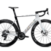 Factor Ostro VAM-fiets in Pearl White, zijaanzicht aandrijfzijde